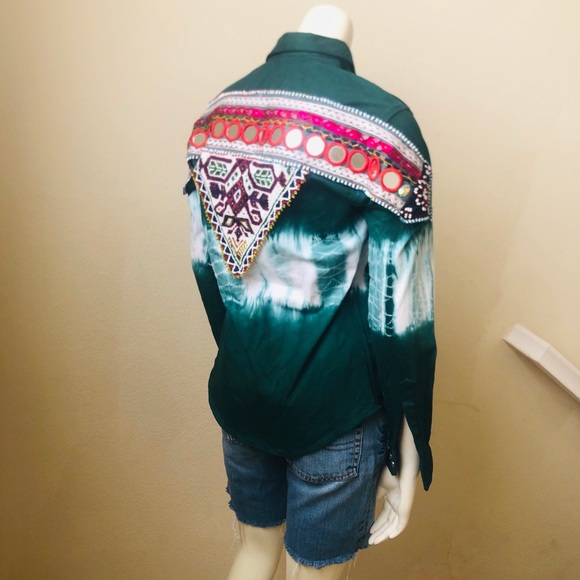 Banda Bags Hand Beaded Tie Dyed Shirt/Jacket - Picture 7 of 15